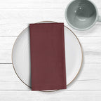 Pack 2 unidades servilletas Lino 100% Burdeos 50x50 cm