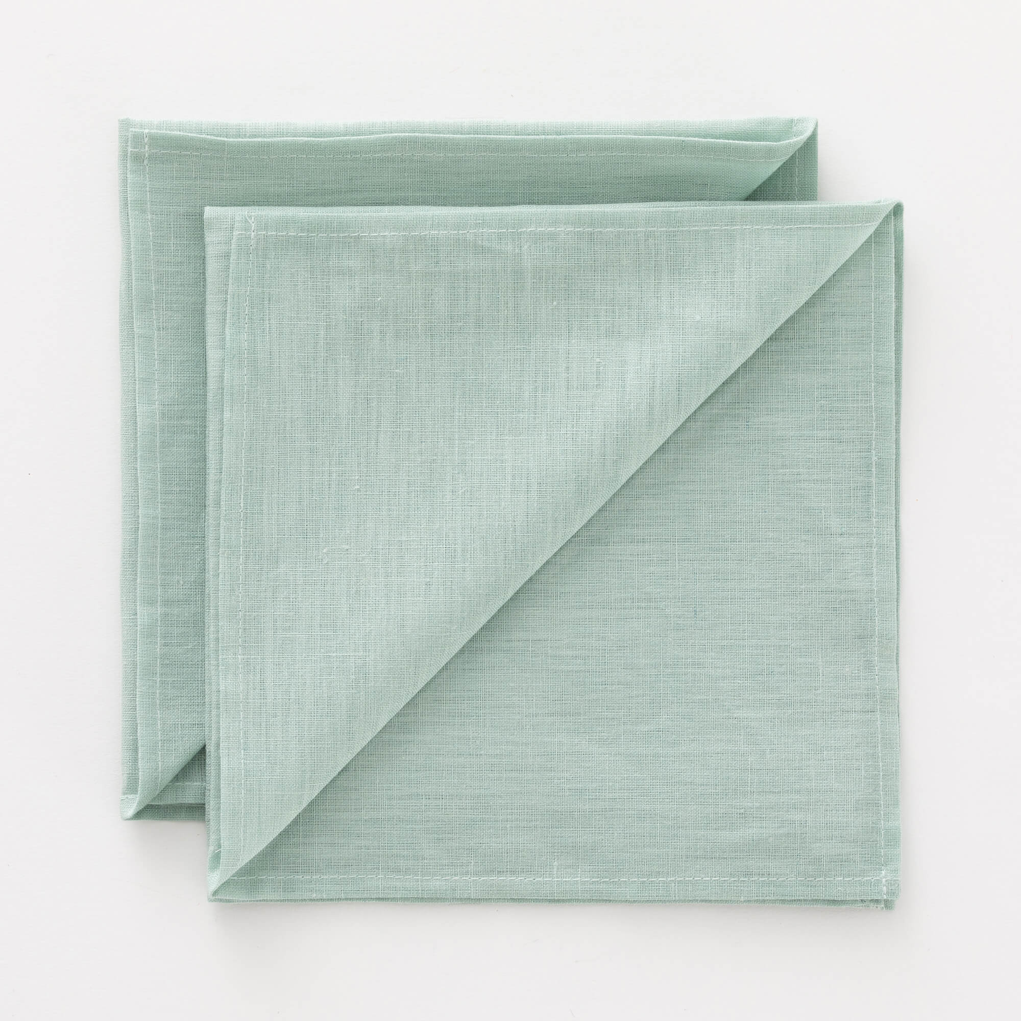 Pack 2 unidades servilletas Lino 100% Aqua 50x50 cm
