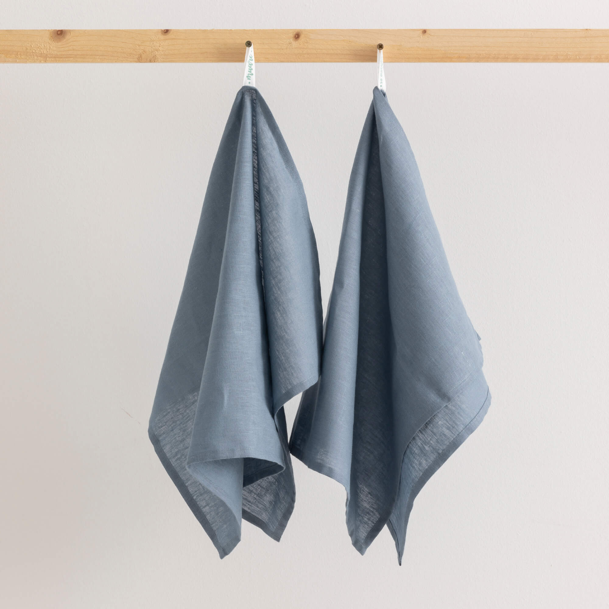 Pack 2 unidades paño de cocina lino 100% Denim Blue 45x70 cm