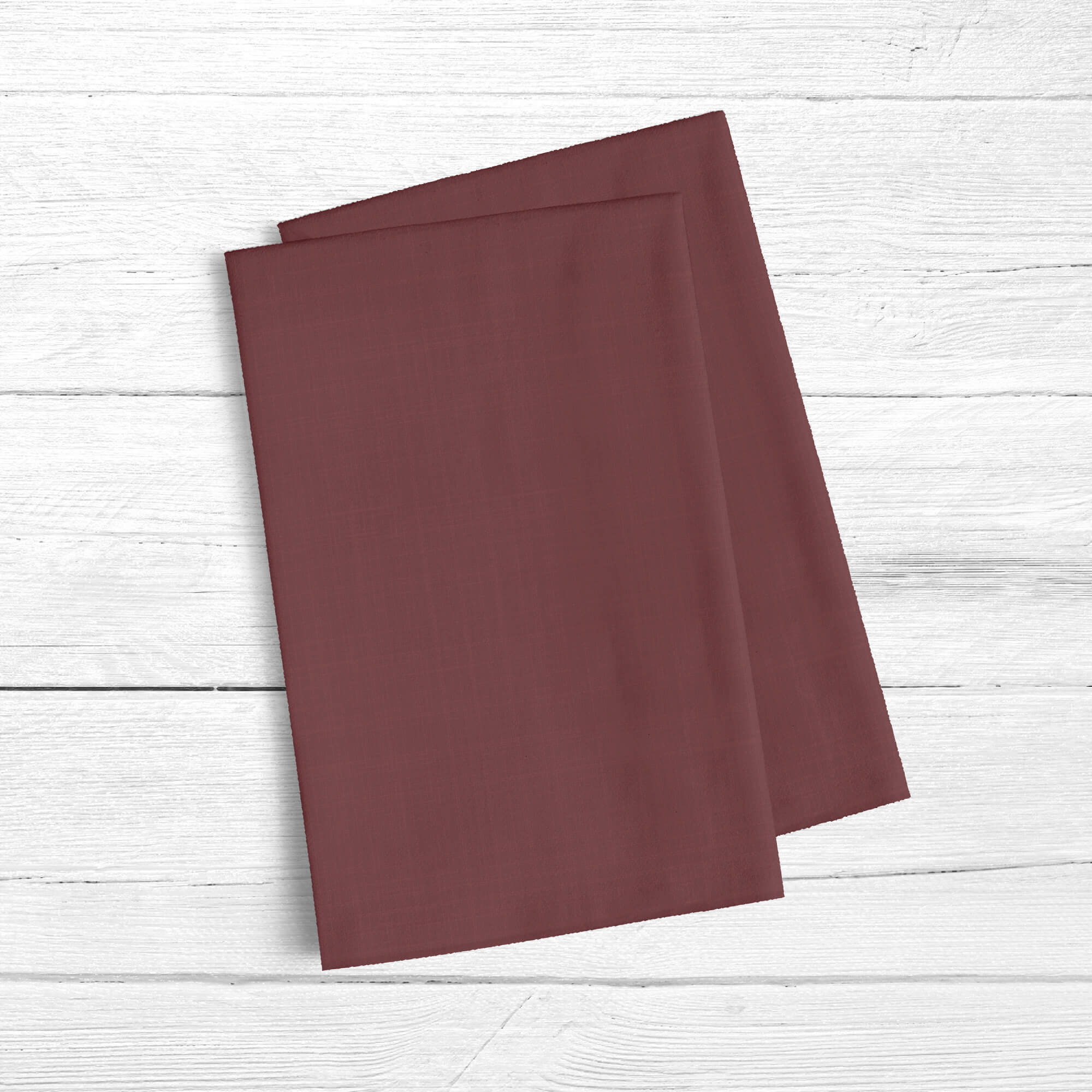 Pack 2 unidades paño de cocina lino 100% Burdeos 45x70 cm