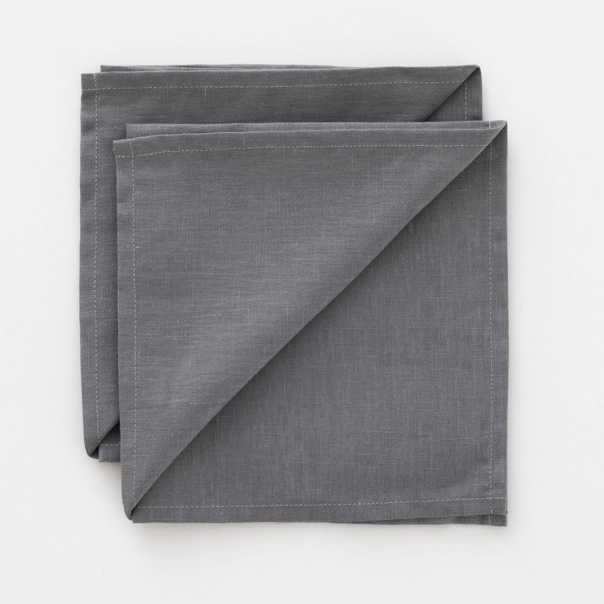 Pack 2 unidades servilletas Lino 100% Antracithe 50x50 cm