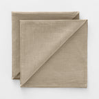 Pack 2 unidades servilletas Lino 100% Taupe 50x50 cm