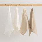 Pack 2 unidades paño de cocina lino 100% Blanco 45x70 cm