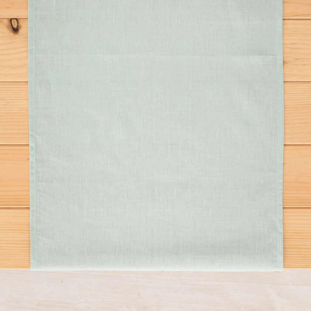 Camino de mesa lino 100% Aqua 45x140 cm
