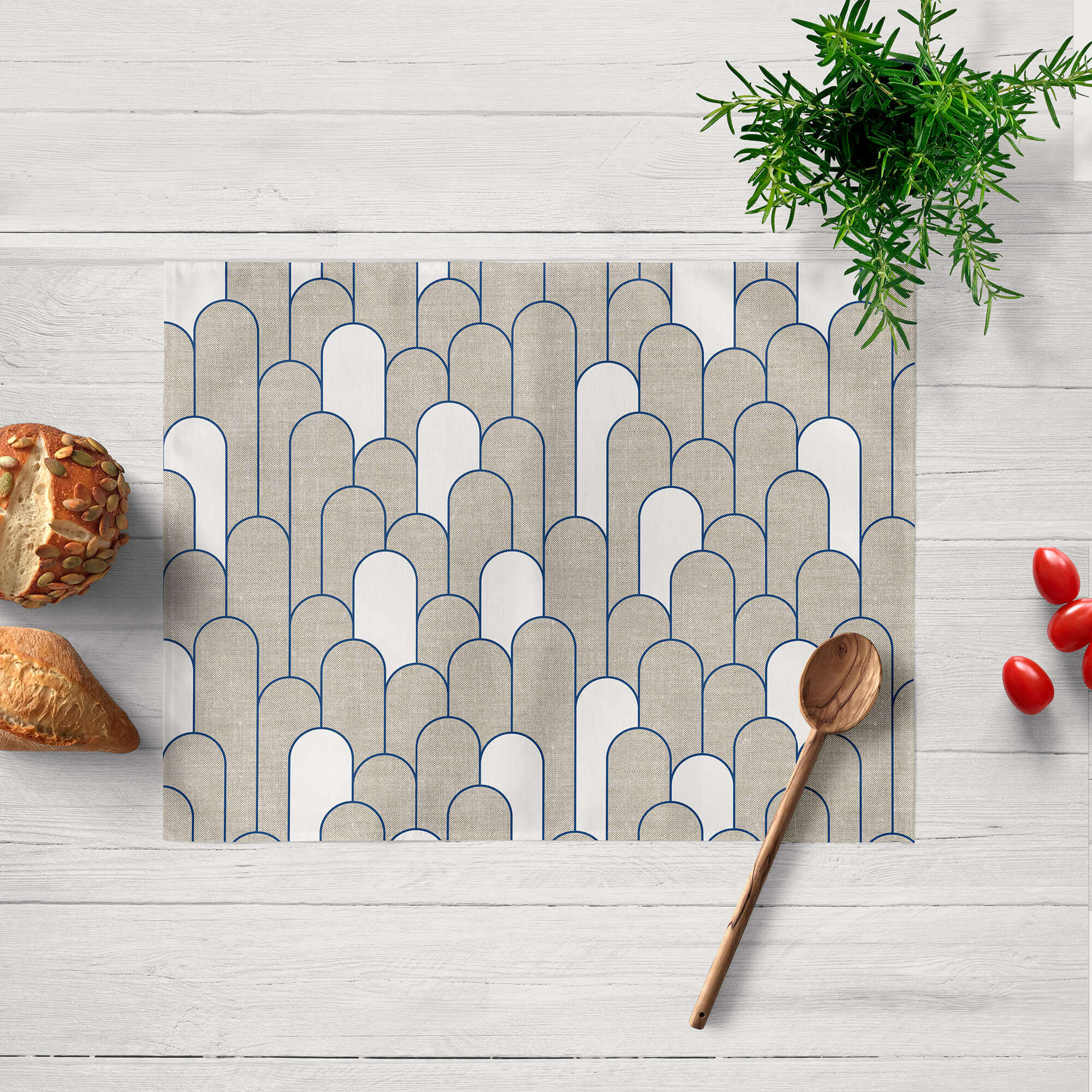 Pack 2 unidades mantel individual resinado 0120-138 100% algodón 45x35 cm