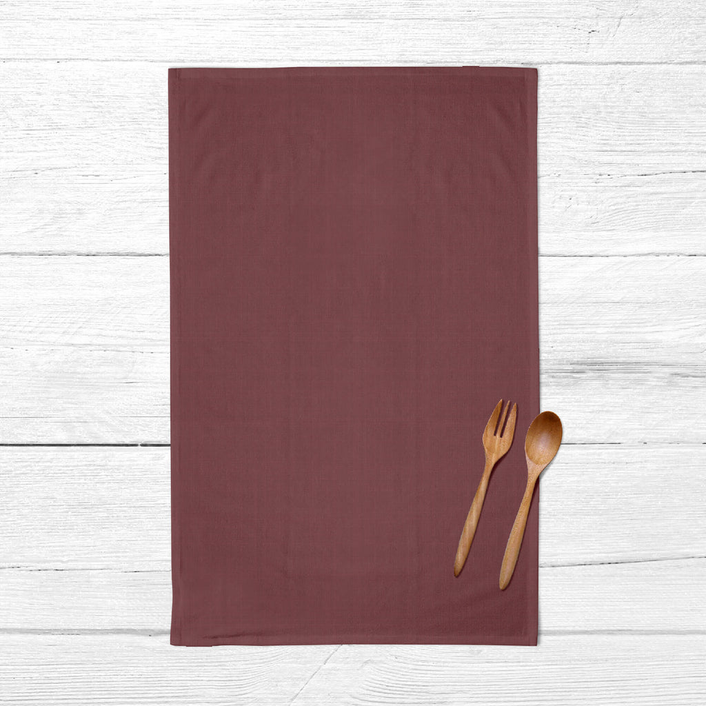 Pack 2 unidades paño de cocina lino 100% Burdeos 45x70 cm