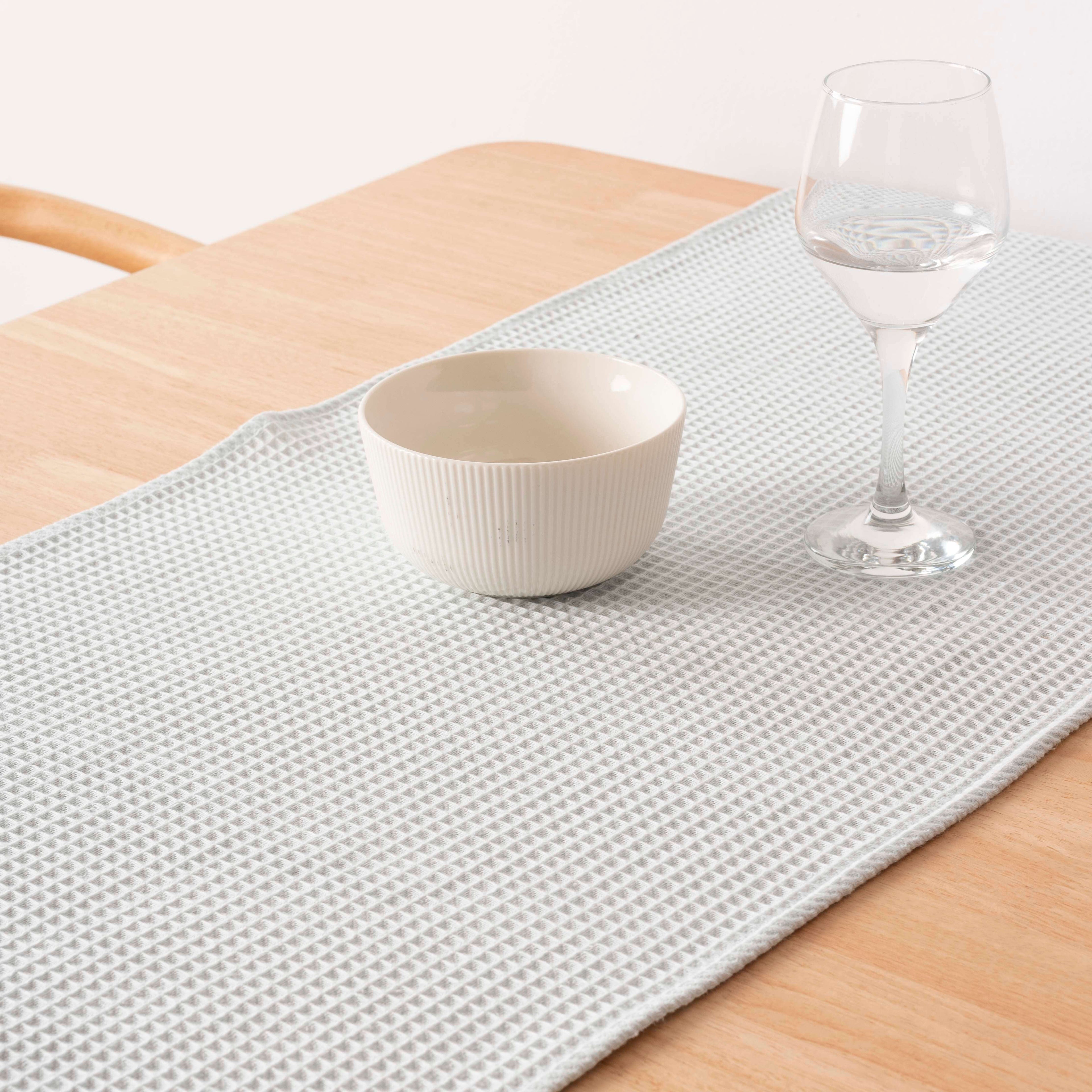 Camino de mesa Waffle Mint 45x140 cm