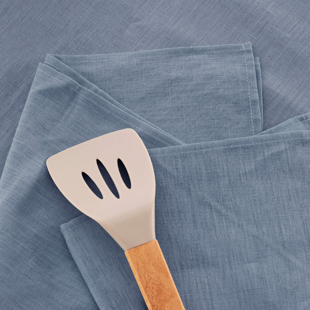 Pack 2 unidades paño de cocina lino 100% algodón Denim Blue 45x70 cm 2