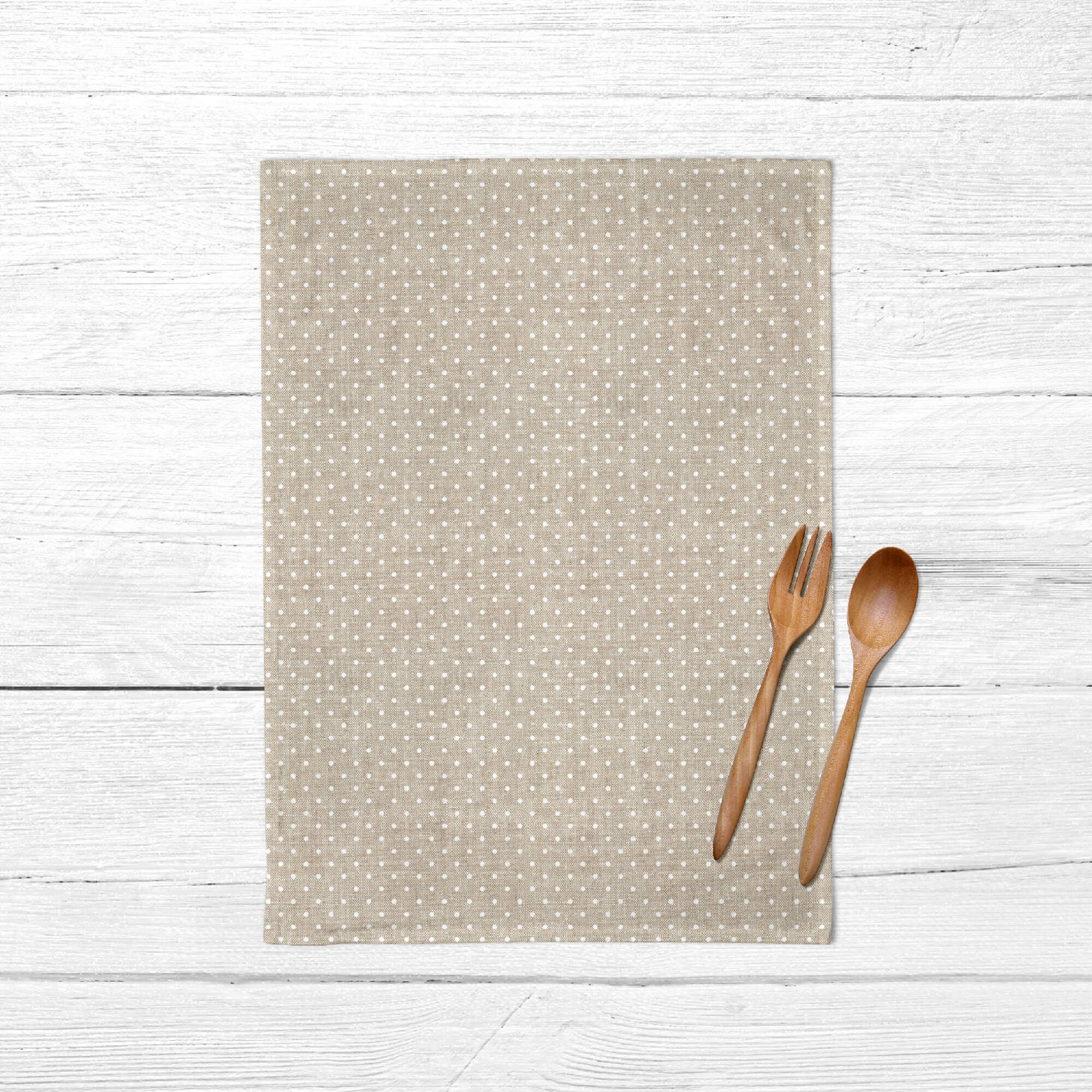Pack 2 unidades paño de cocina Plumeti Blanco 100% algodón 45x70 cm