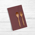 Pack 2 unidades paño de cocina lino 100% Burdeos 45x70 cm