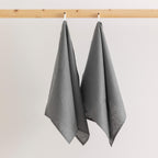 Pack 2 unidades paño de cocina lino 100% Antracithe 45x70 cm