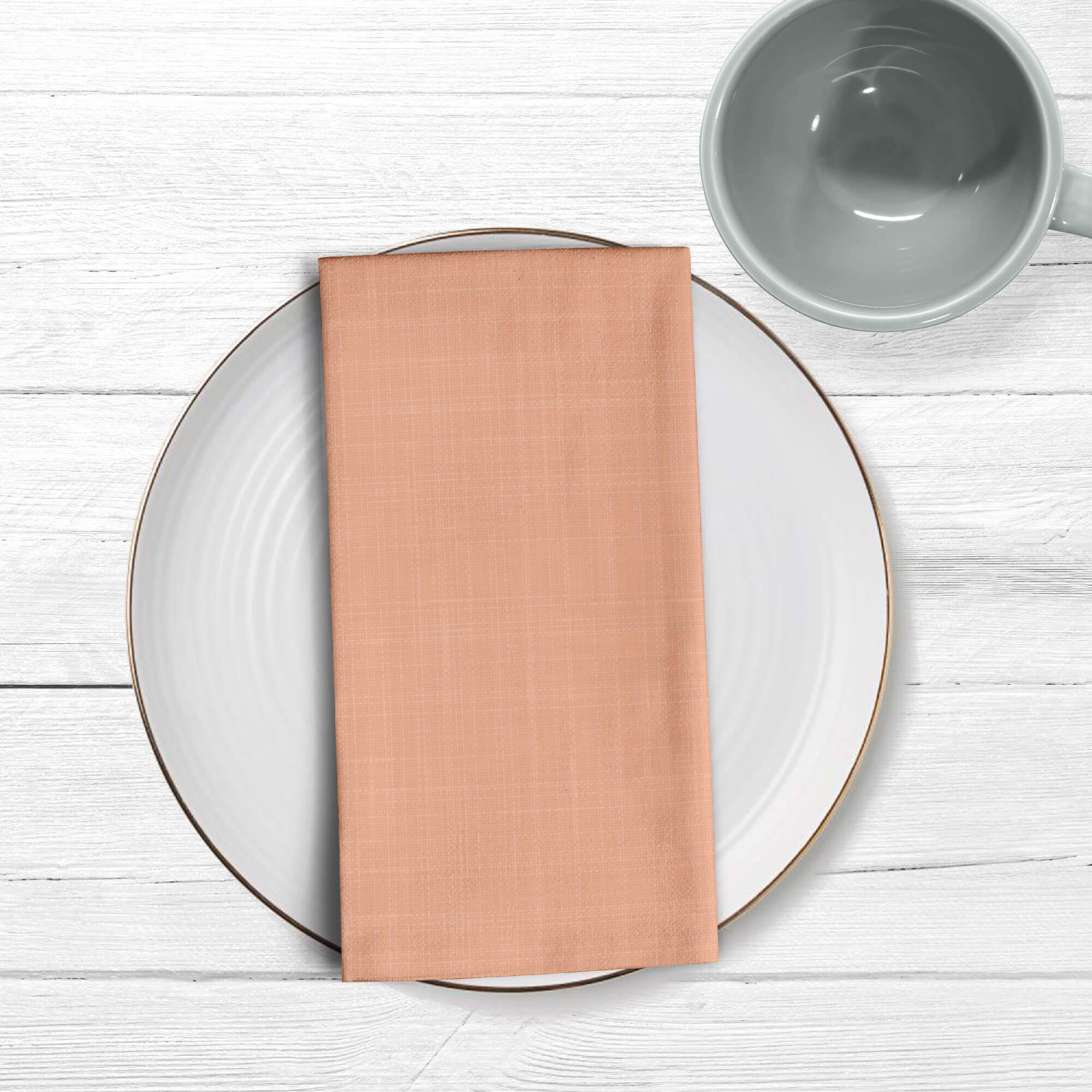 Pack 2 unidades servilletas Lino 100% Dustypink 50x50 cm
