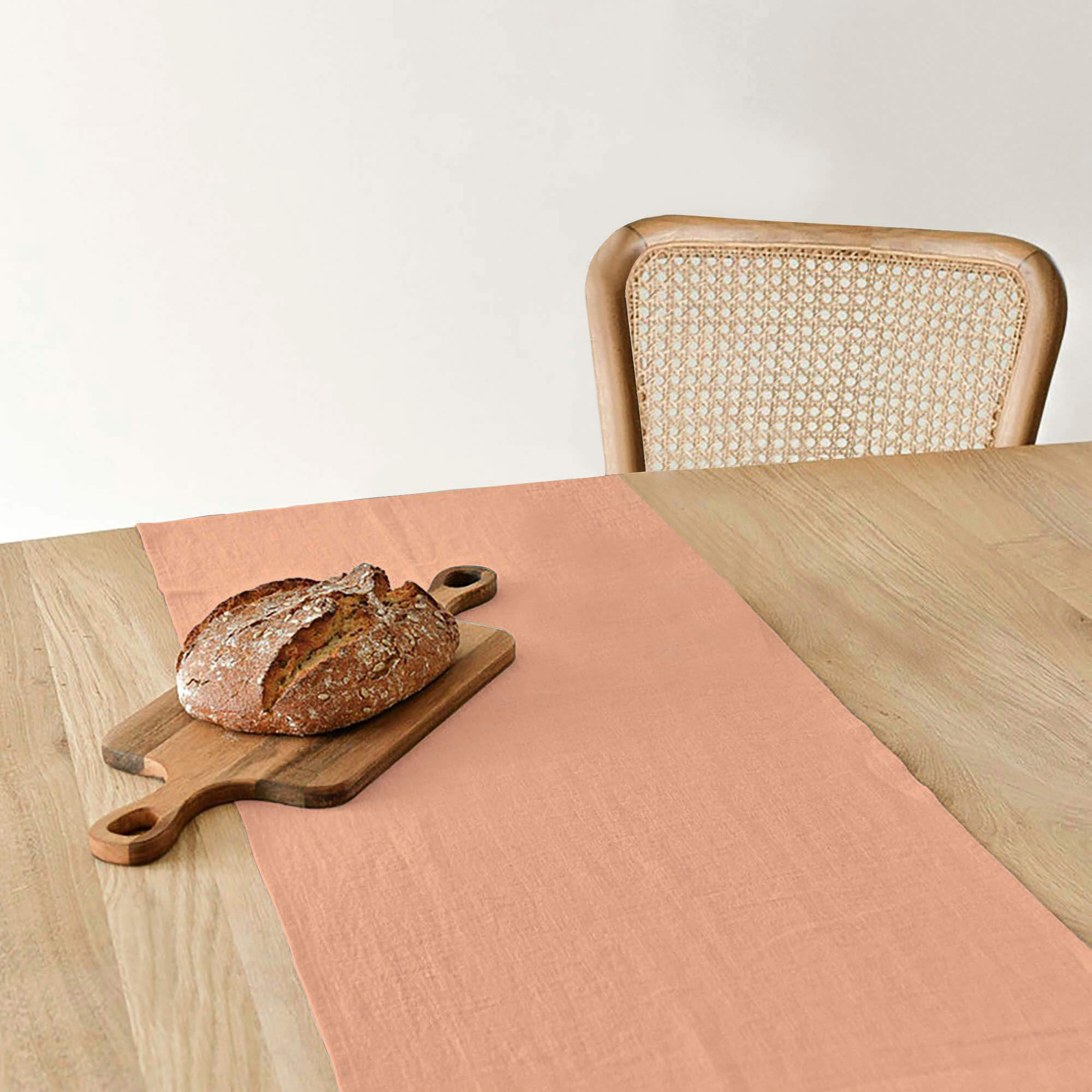 Camino de mesa lino 100% Dustypink 45x140 cm