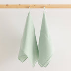 Pack 2 unidades paño de cocina lino 100% Aqua 45x70 cm