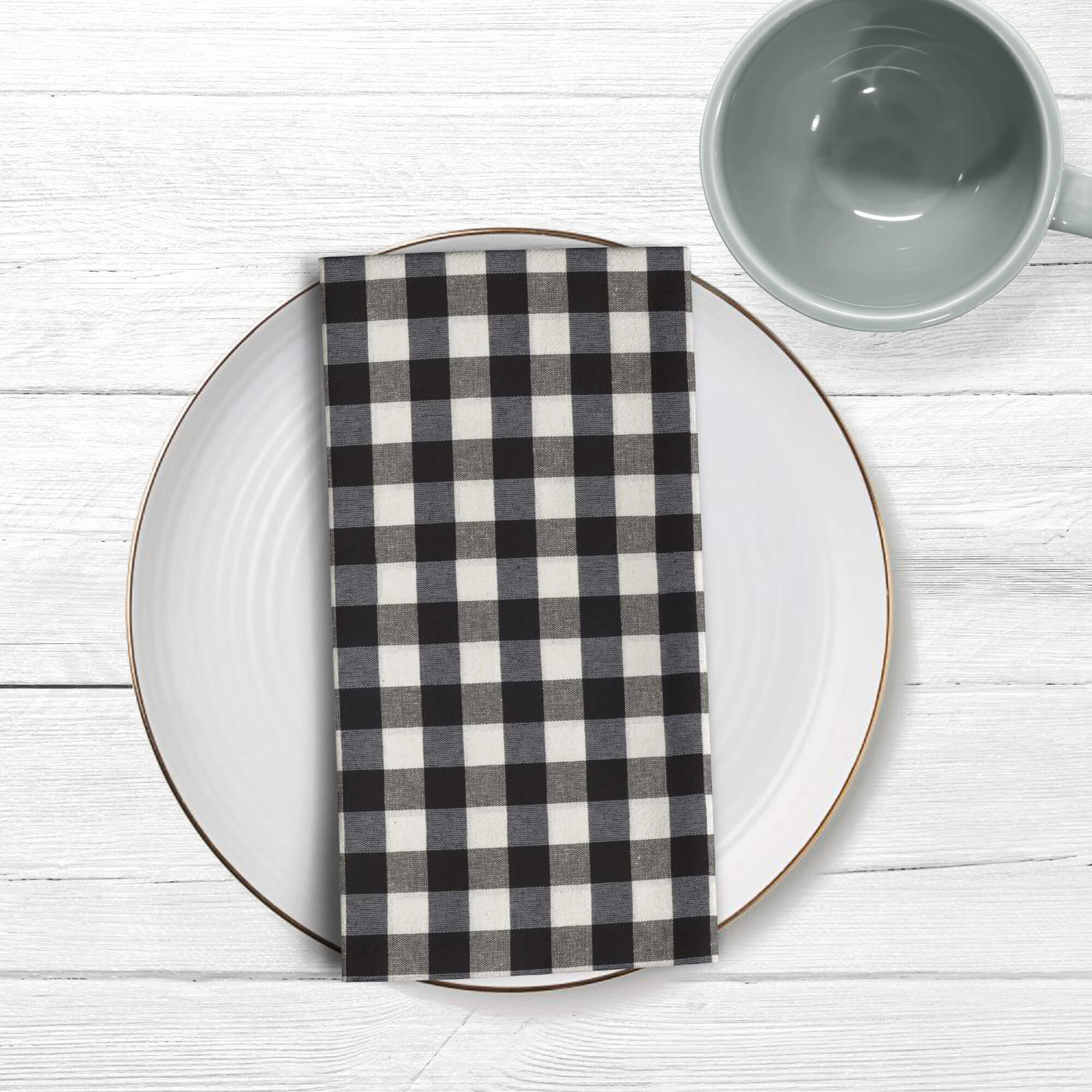 Pack 2 unidades servilletas Cuadros 150-319 - 45x45 cm
