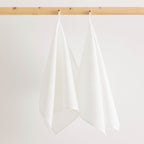Pack 2 unidades paño de cocina lino 100% Blanco 45x70 cm