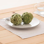 Pack 2 unidades mantel individual hidrófugo antimanchas Lino 100% Light Grey 45x35 cm