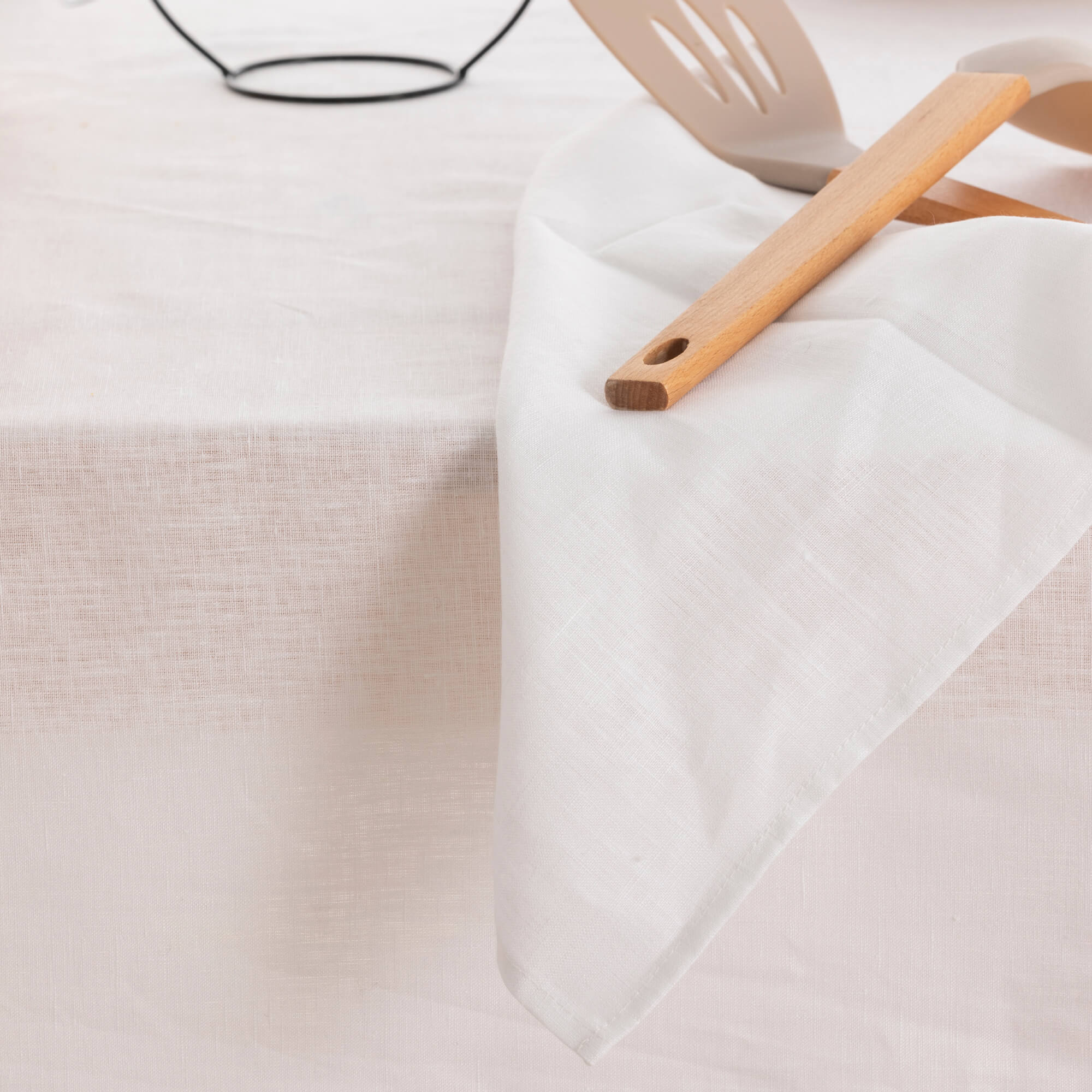 Pack 2 unidades paño de cocina lino 100% Blanco 45x70 cm