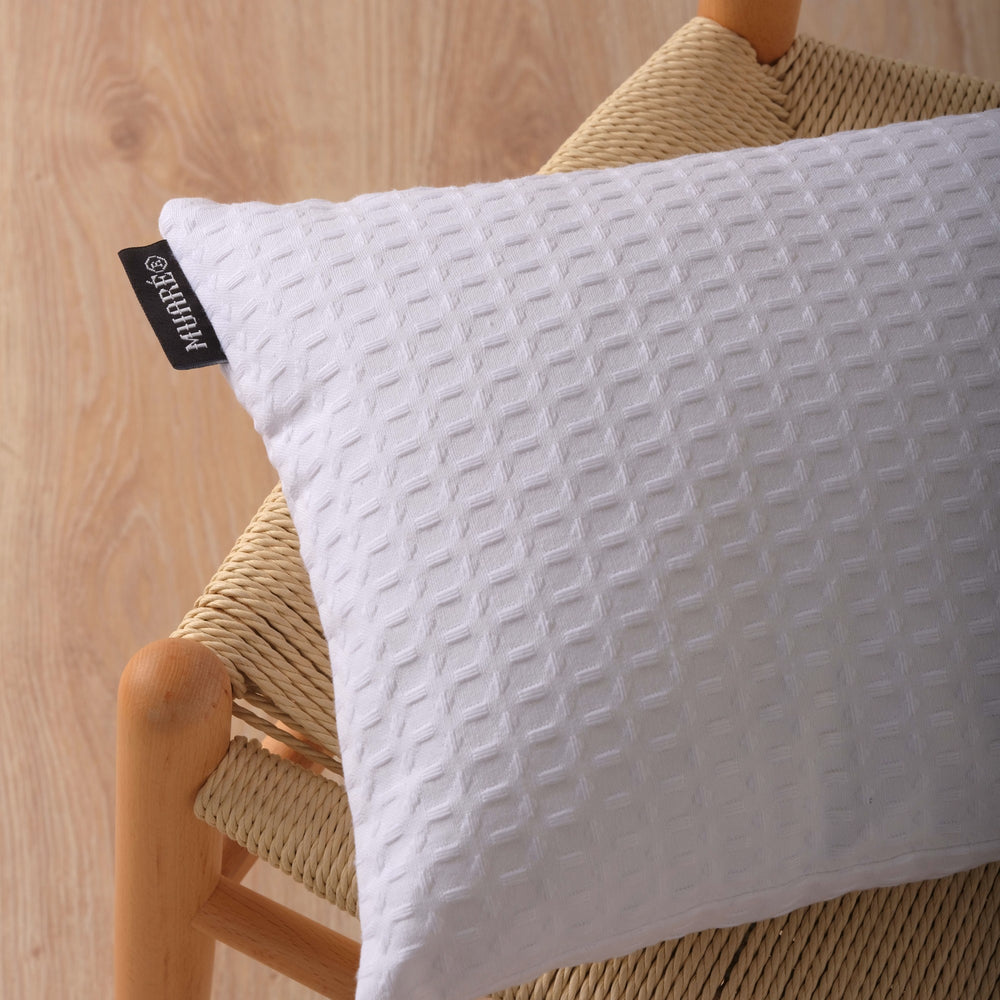 Kissengezug Waffle Blanco 50x50 cm