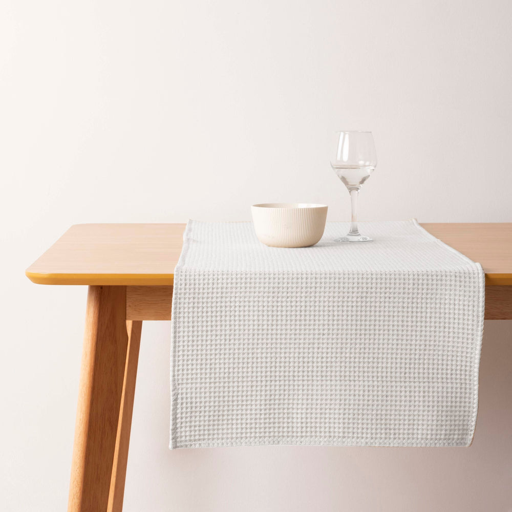 Chemin de Table Gaufré Naturel 45x140 cm