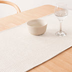 Camino de mesa Waffle Natural 45x140 cm