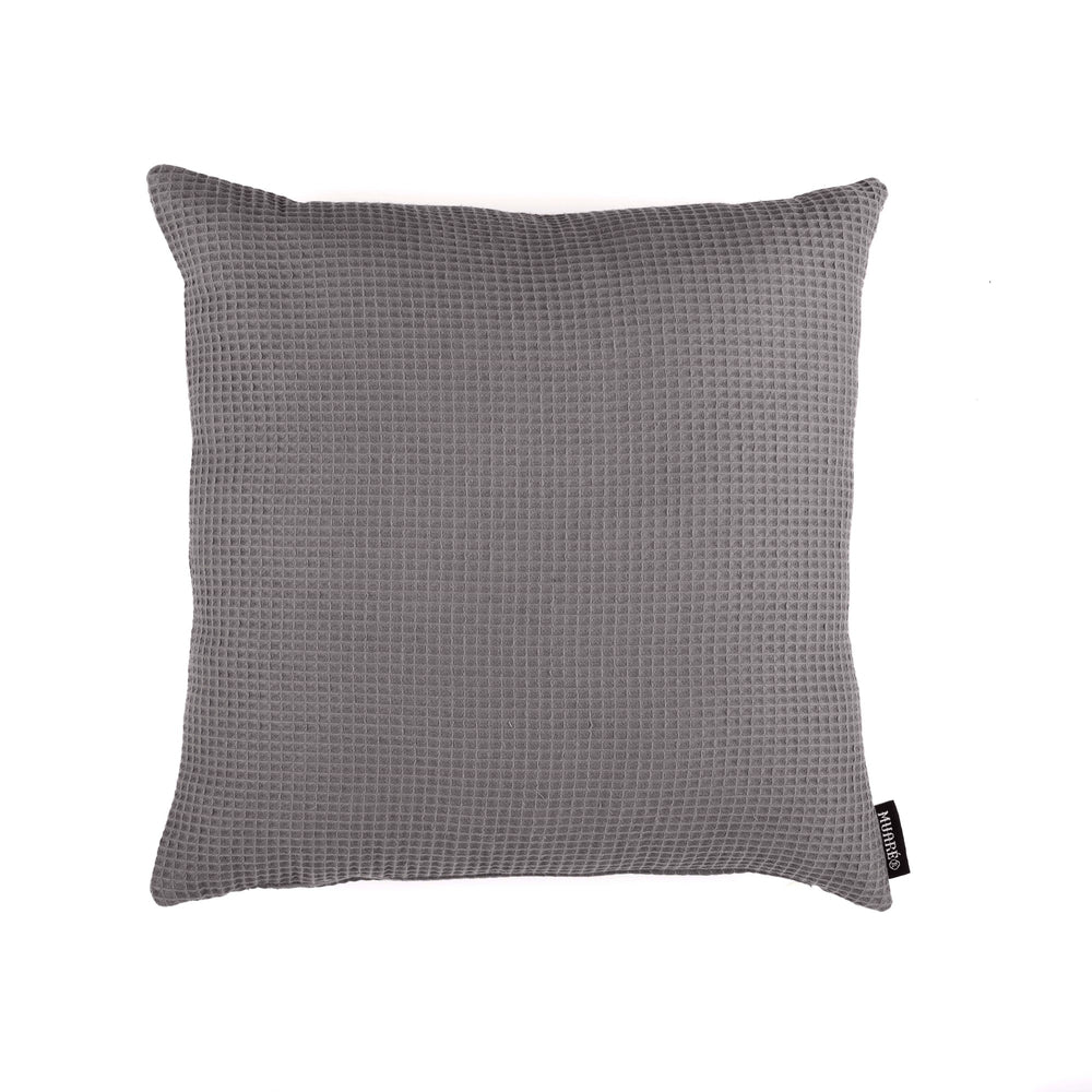 Kissengezug Waffle Titanium 50x50 cm