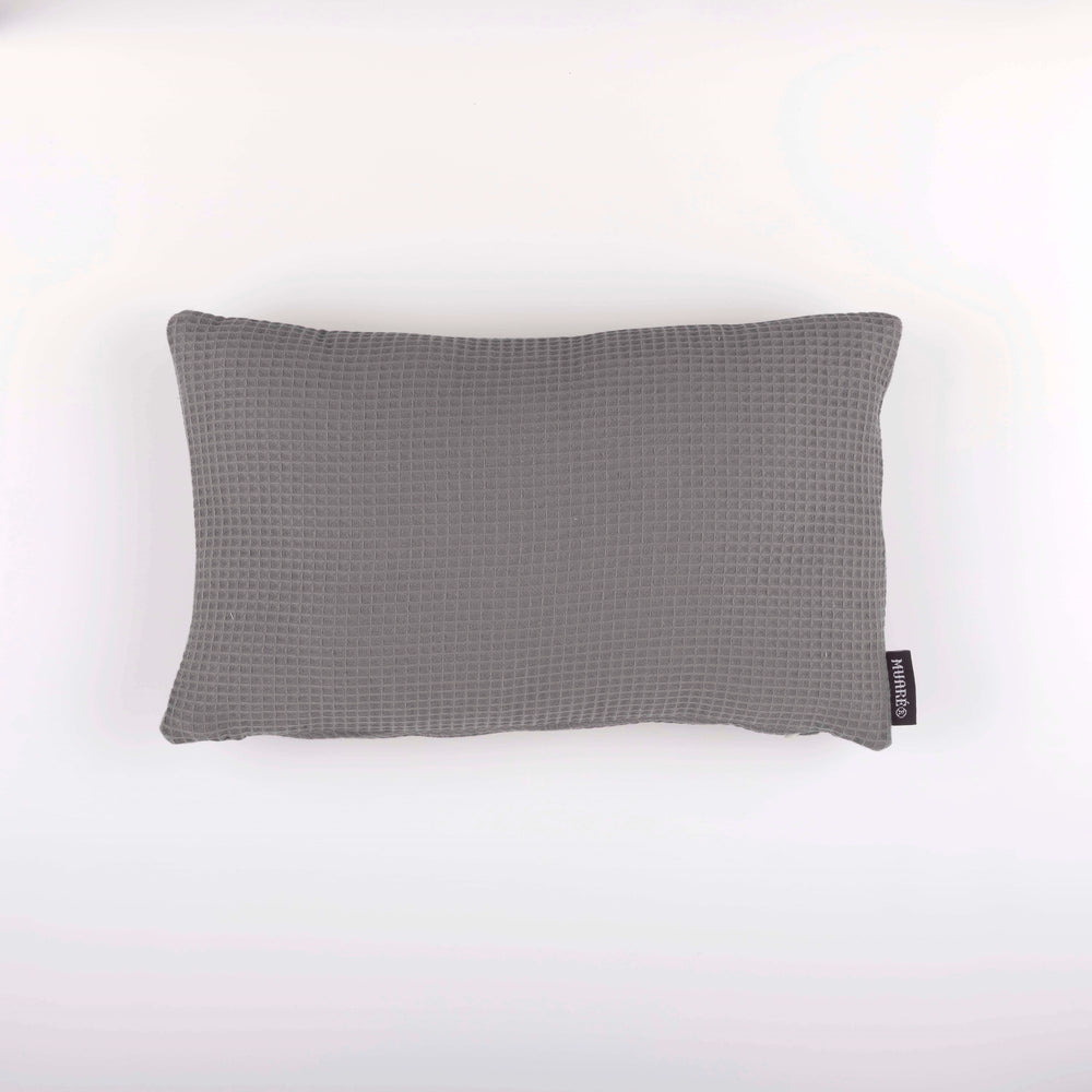 Kissengezug Waffle Titanium 30x50 cm