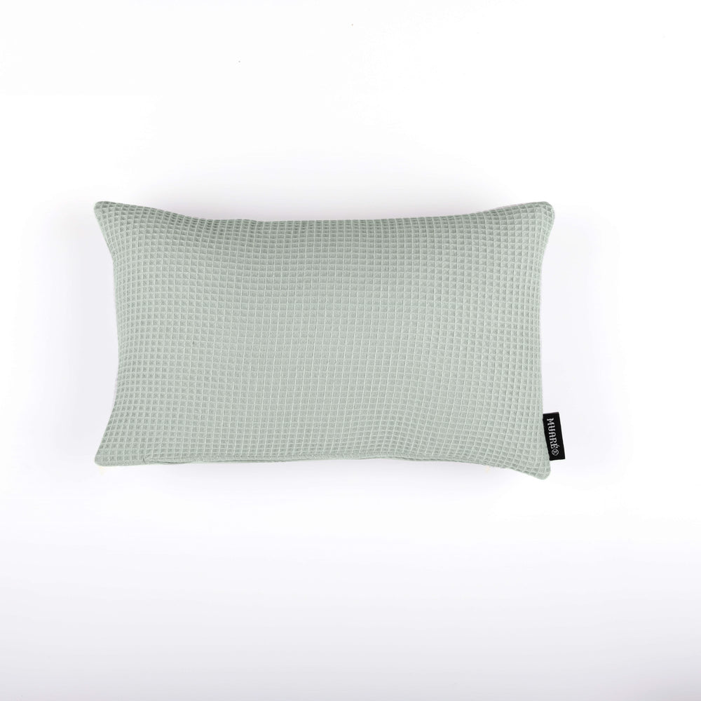 Kissengezug Waffle Verde Agua 30x50 cm