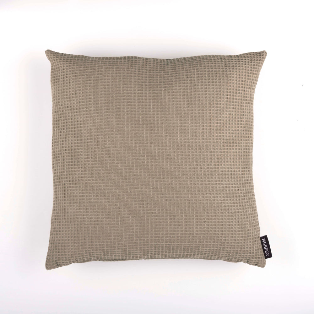 Kissengezug Waffle Wallnut 50x50 cm