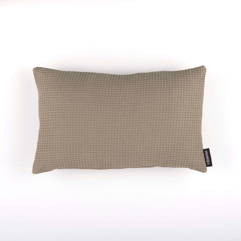 Kissengezug Waffle Wallnut 30x50 cm