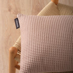 Funda de cojín Waffle Pink 50x50 cm
