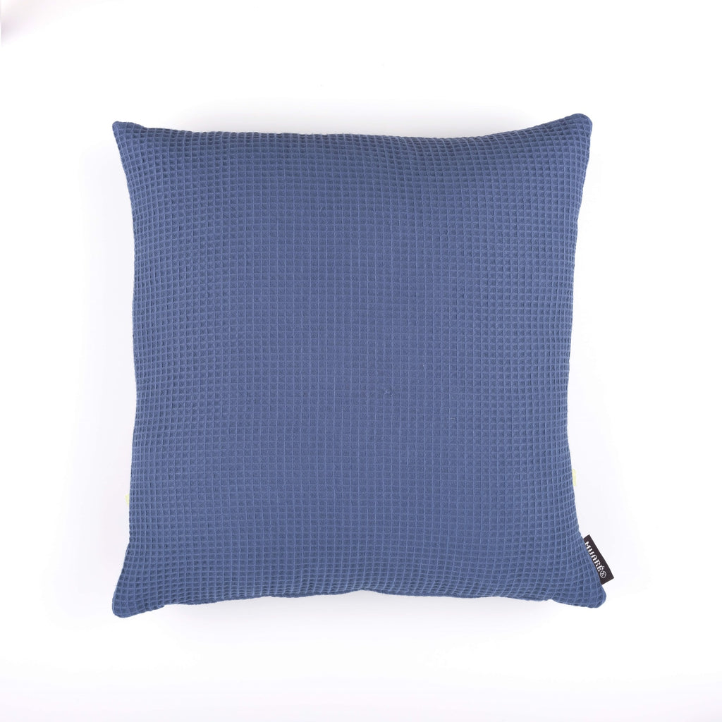 Funda de cojín Waffle Blue Majolica 50x50 cm