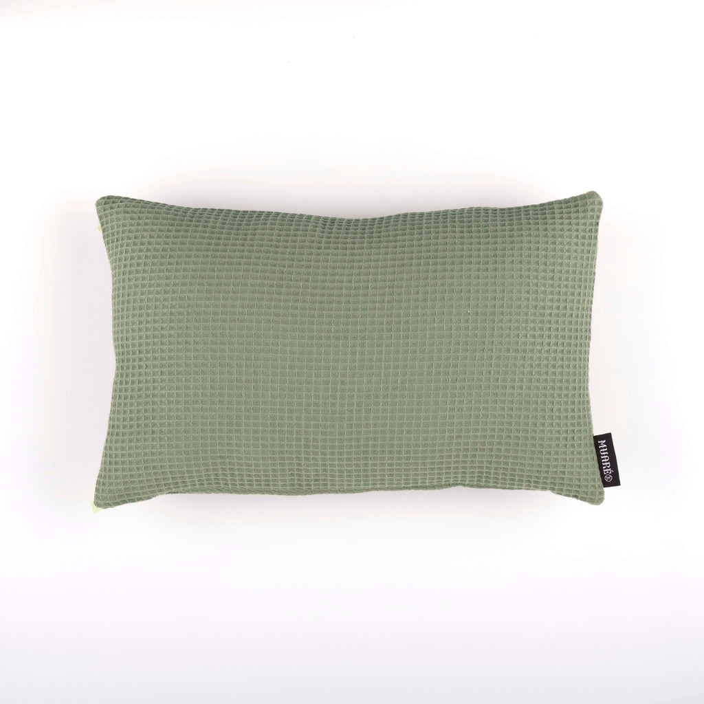 Funda de cojín Waffle Desert Sage 30x50 cm