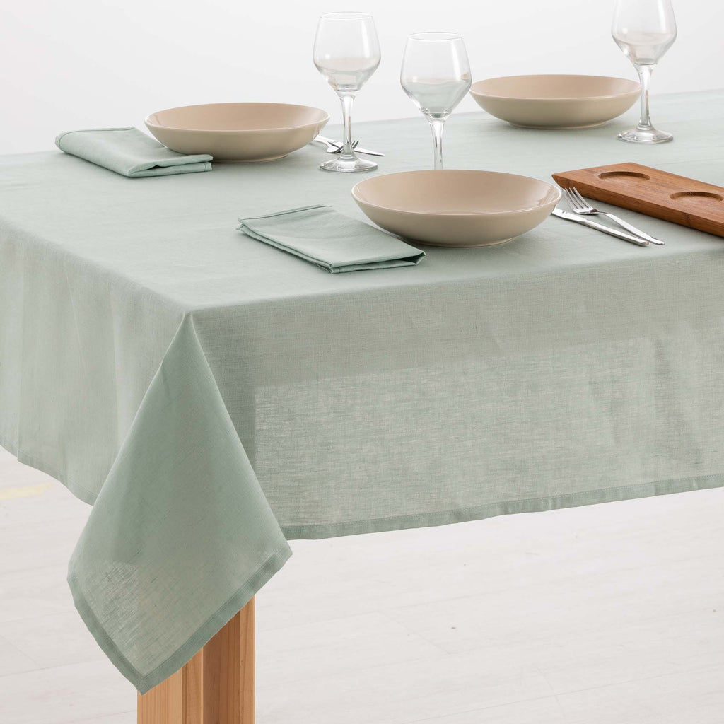 Mantel hidrofugo antimanchas Lino 100% Aqua