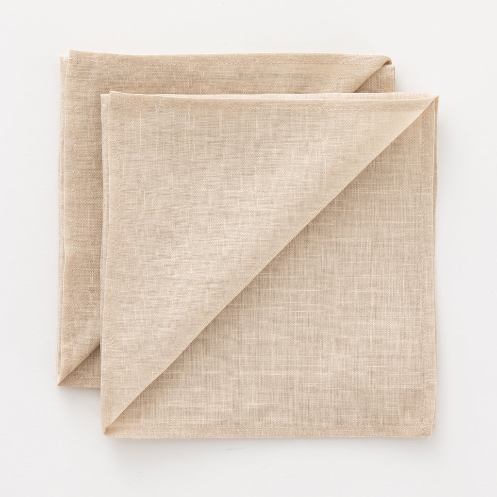 Pack 2 unidades servilletas Lino 100% Fresno 50x50 cm