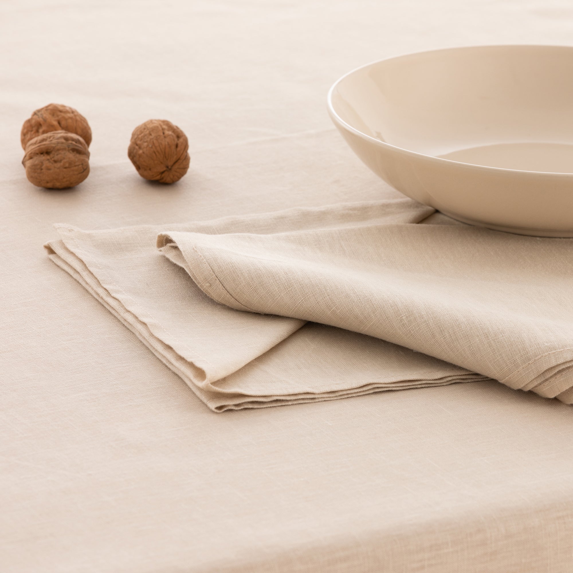 Pack 2 unidades servilletas Lino 100% Fresno 50x50 cm